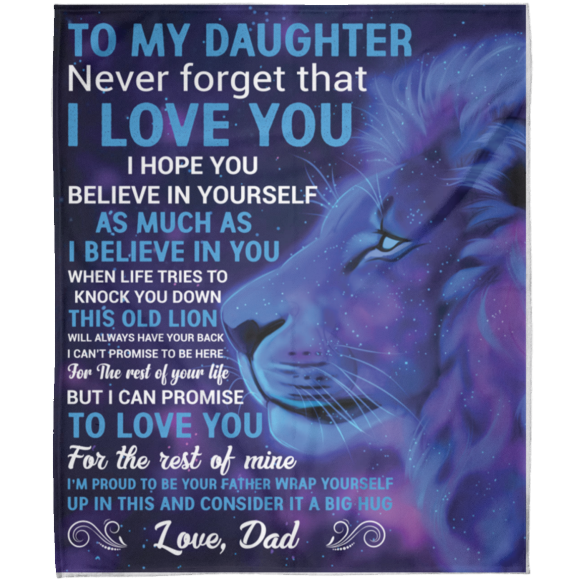 To My Daughter | FLM Arctic Fleece Blanket 50x60